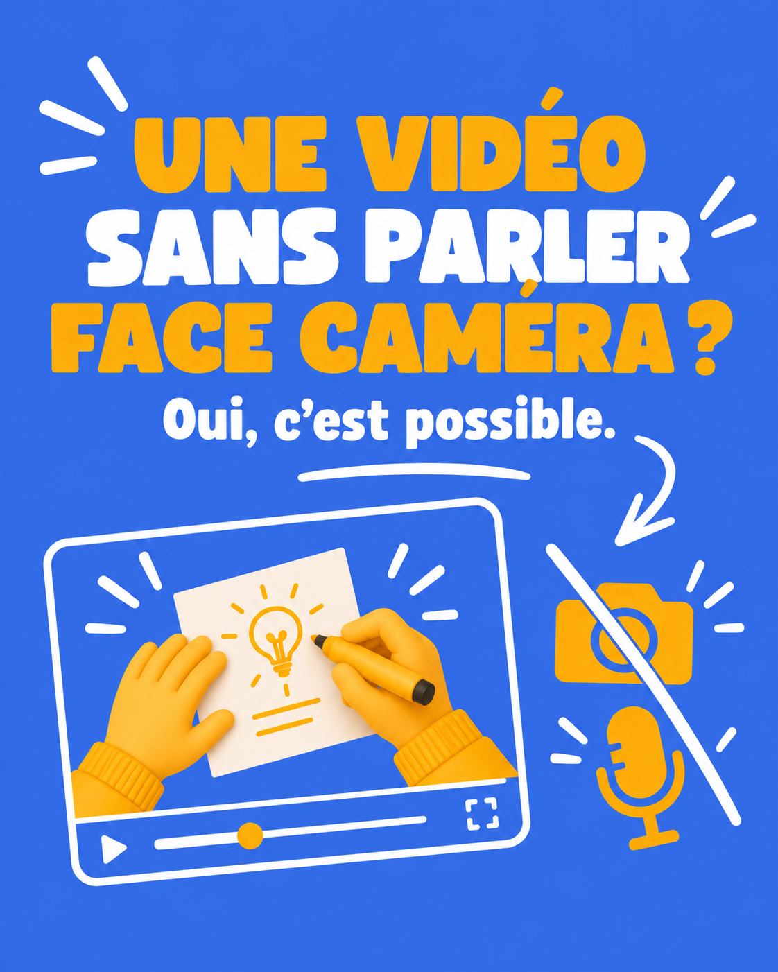 Visuel de l’article Une vidéo sans parler face caméra, c’est possible